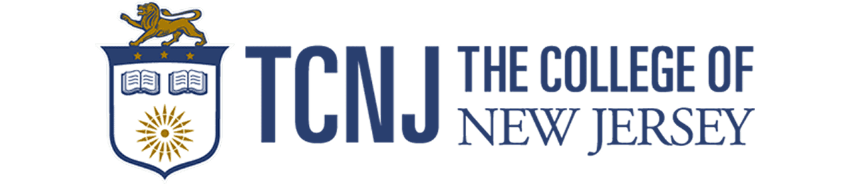 TCNJ logo, The College of New Jersey.